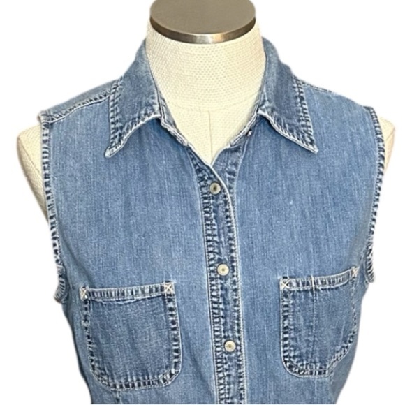 GAP Light Blue Denim Vest - Picture 4 of 5